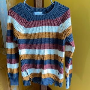 Pink Rose Sweater with zippered bottom